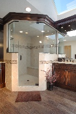 Custom 3/8 Euro-Frameless shower enclosure